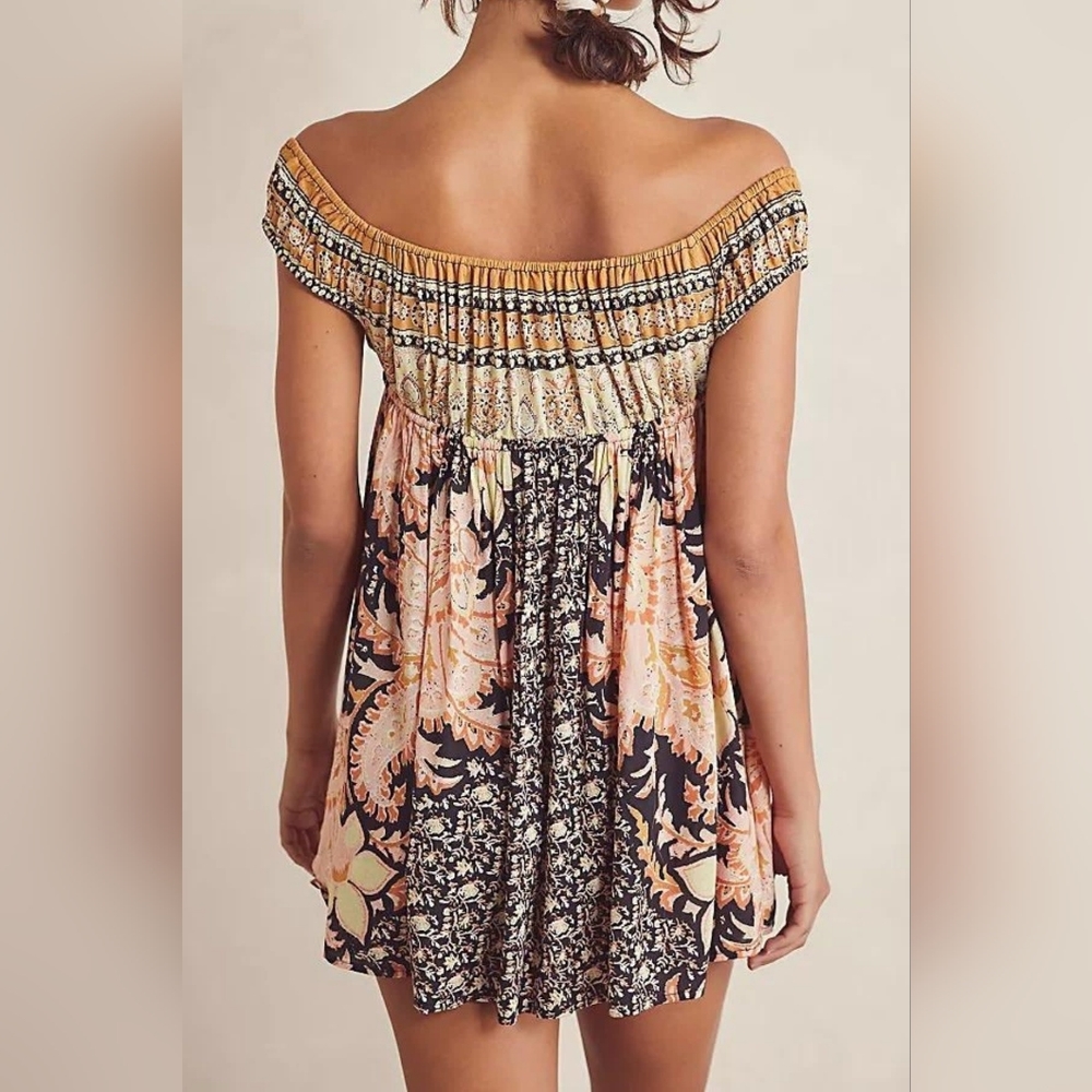 🧡FREE PEOPLE BALI MARIPOSA SLIP DRESS SIZE S - Picture 2 of 8